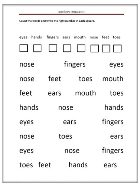 5 Senses Worksheet 5 Senses Worksheet For Kids 11 Crafts And