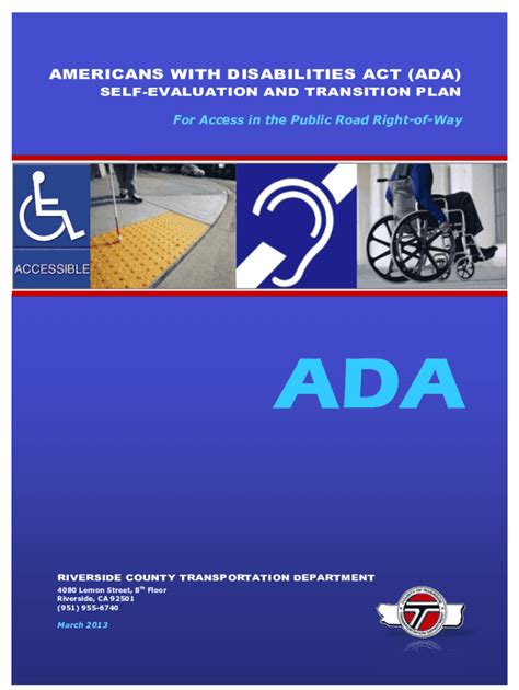 Fillable Online Ada Self Evaluation Transition Plan For Rctc Fax