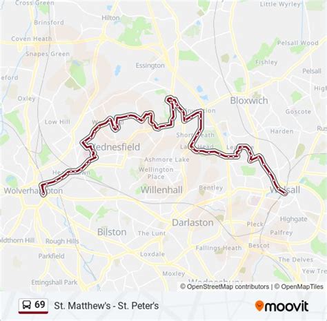 69 Route Schedules Stops Maps Wolverhampton Updated