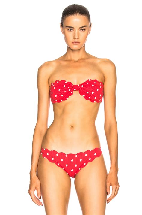 Marysia Swim Antibes Bikini Top In Red Coconut Pink FWRD