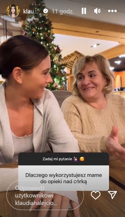 Mama Klaudii Halejcio Zajmuje Si Jej C Rk Celebrytka Reaguje Na