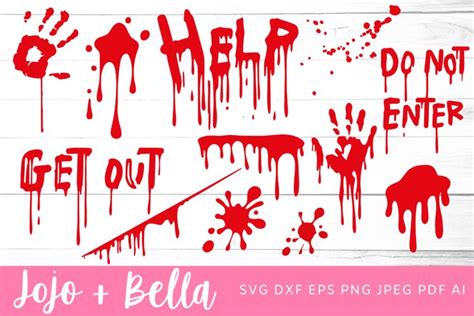 Blood Svg Bundle Blood Svg Halloween Svg