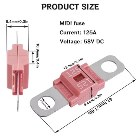 Sigandg Ans Porte Fusible De Voiture Et Fusibles Midi Boulonn S