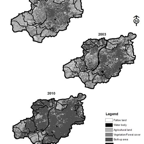 Supervised classification of the LANDSAT images of Ahmedabad Sub ...