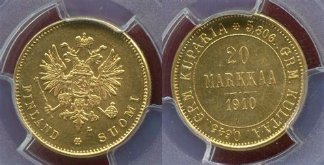 Finland Finnland Russland Markkaa Gold L Nikolaus Ii Von