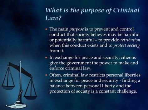 Ppt The Purpose Of Criminal Law Powerpoint Presentation Free