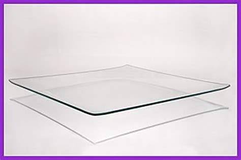 10 Inch Square Clear Bent Glass Plate 3 16 Thick With Etsy UK