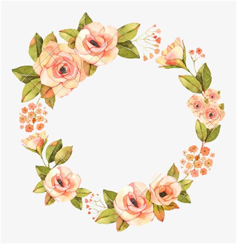 Yellow Flower Wreath Png : Floral Garland Png Watercolor Flower Wreath Png Free Png Image With ...