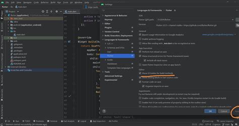 Android Studio Flutter Code Indentation Format Stack Overflow