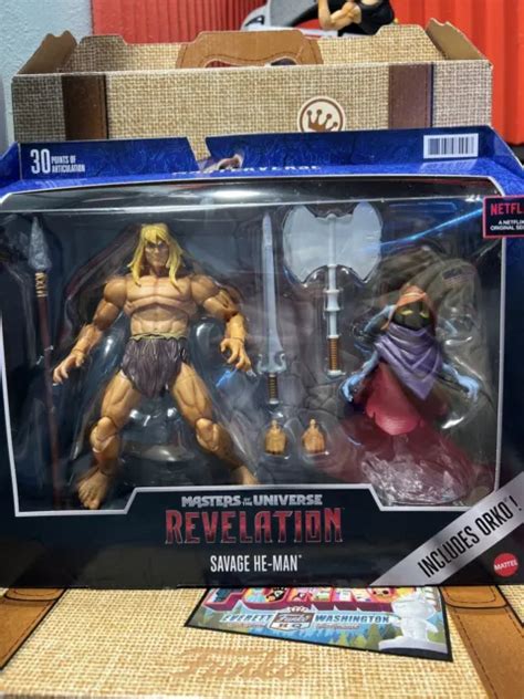 Masters Of The Universe Revelation Masterverse Savage He Man Et Orko