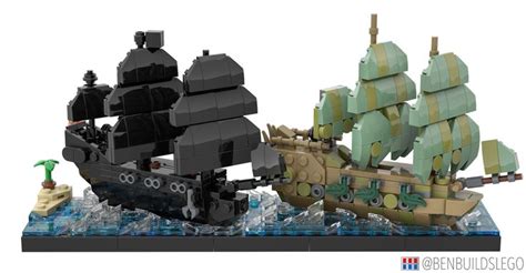 Lego The Black Pearl And Flying Dutchman Lego Pirate Ship Lego