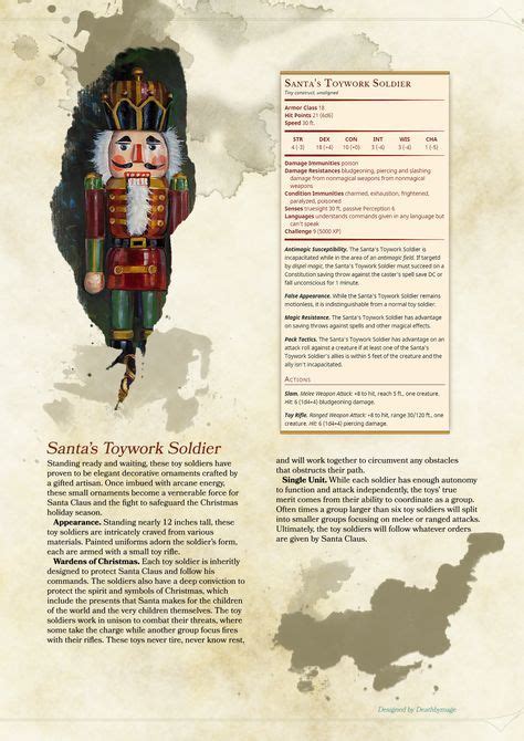 Toy Soldier Mm Dungeons And Dragons Homebrew Dnd Characters Dandd