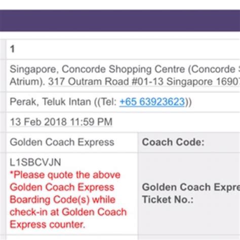 Singapore To Teluk Intan Bus Ticket Tickets And Vouchers Local