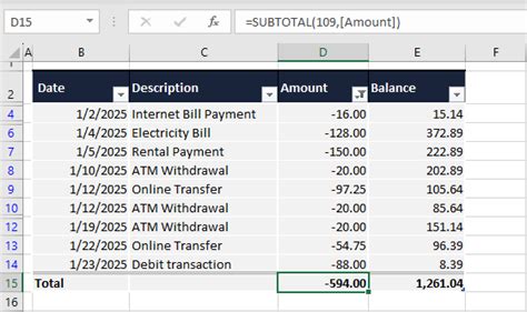 How To Sum Only Positive Or Negative Numbers In Excel