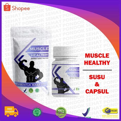 Jual Paket Mass Penambah Berat Badan Muscle Healthy Gainer Susu Extract