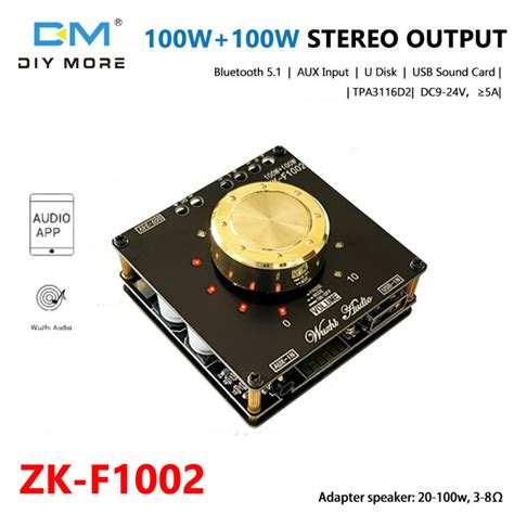 Diymore Zk F Wx W Bluetooth Digital Power Amplifier Board