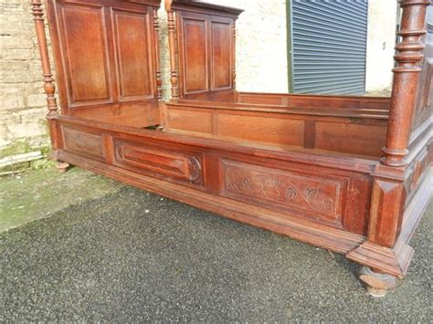 ANTIQUE FURNITURE WAREHOUSE - Pair Antique Oak Beds - Pair Late 19th ...