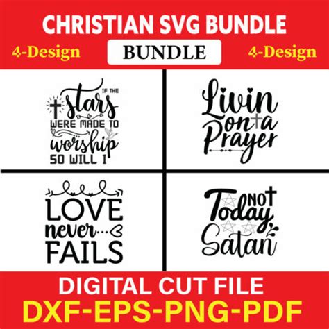 50 Editable Christian T Shirt Design Bundle MasterBundles