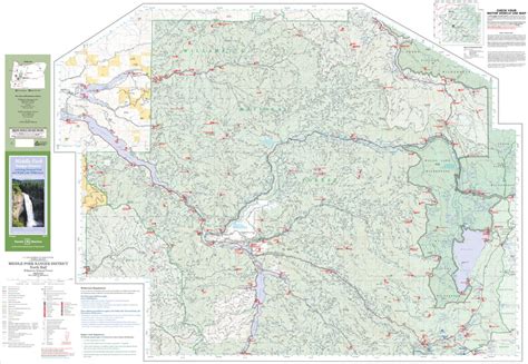 Middle Fork Ranger District Map North By Us Forest Service R6 Pacific Northwest Region Wa Or