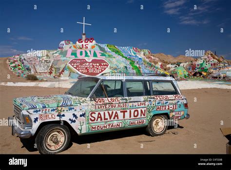 Salvation Mountain in California Stock Photo - Alamy