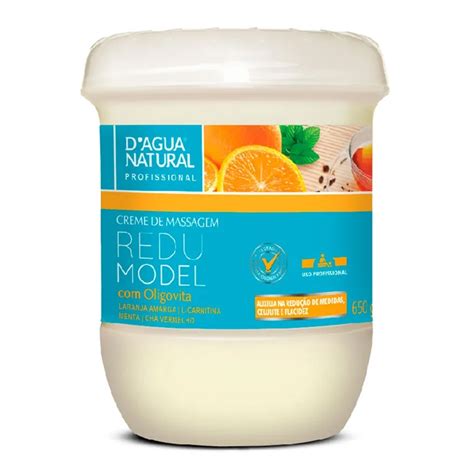 D Agua Natural Creme De Massagem G Redumodel