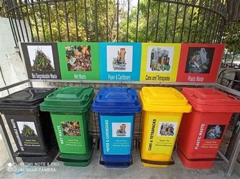 Waste Segregation Bins Color Coding