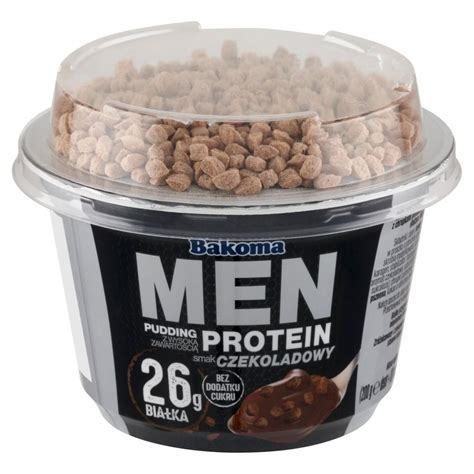 Bakoma Men Pudding Z Wysok Zawarto Ci Protein Smak Czekoladowy G