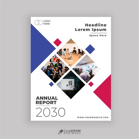 Business Annual Report Cover Page Design Template 2123013 Vector Art At Nbkomputer