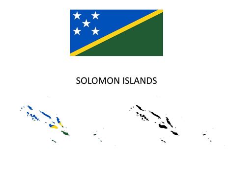 Solomon Islands map and flag illustration vector 21223002 Vector Art at ...