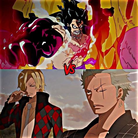 Gear 4 Luffy vs Zoro and Sanji : r/OnePiecePowerScaling