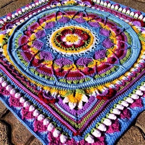 Sophie S Garden Crochet Mandala Blanket Gorgeous Free Photo Tutorial