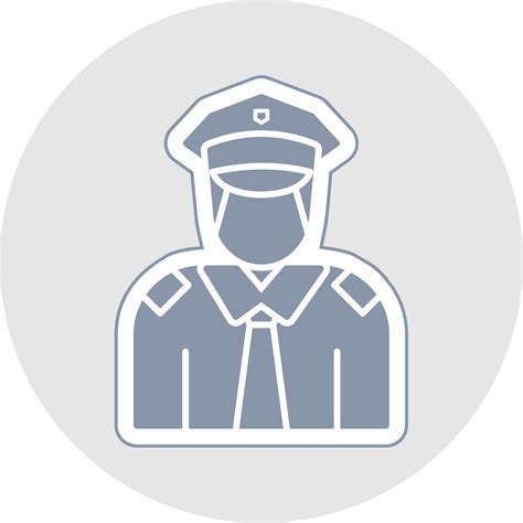 Policeman Glyph Multicolor Sticker Icon 38255848 Vector Art At Vecteezy