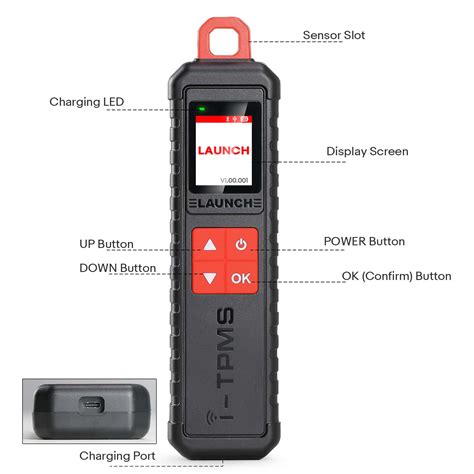 Launch X I Tpms Tire Pressure Detector Upgraded Of Tsgun