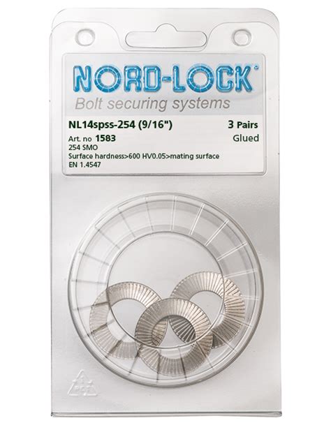 NL14spss 254 Stainless Lock Washer Nord Lock Group