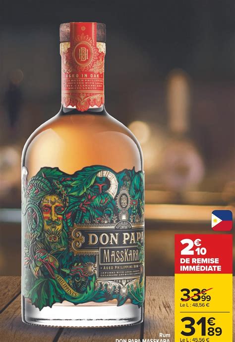 Promo Don Papa Masskara Rum Chez Carrefour