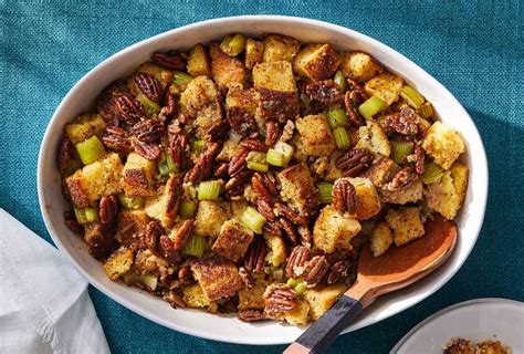 Thanksgiving Ready Cornbread Dressing With Pecans