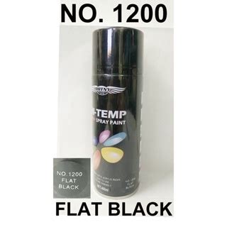 BOSNY HI TEMP SPRAY PAINT FLAT BLACK NO 1200