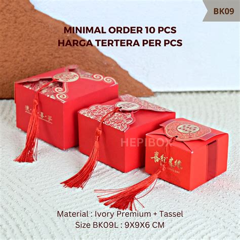 Jual Box Souvenir Mini Tassel Gift Box Hampers Packaging Kotak Souvenir