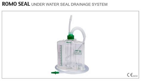 Under Water Seal Drainage Bottle Set Adult For Hospital At Best Price