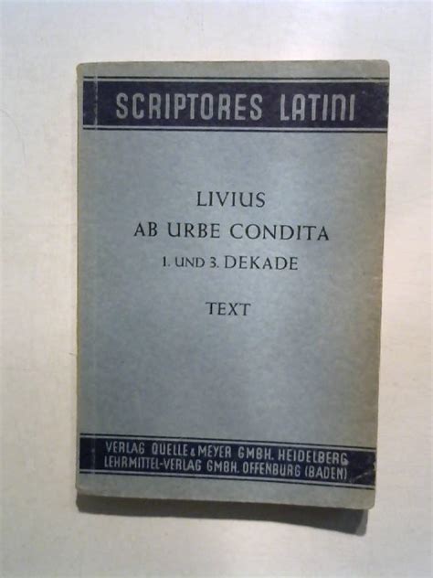 ab urbe condita 1 von livius - ZVAB