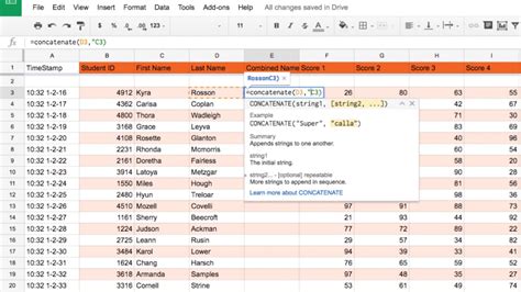 Concatenate Function In Google Sheets YouTube