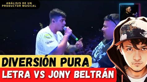 FLOW DIVERSIÓN Y DESCONTROL LETRA VS JONY BELTRÁN REACCIÓN PRODUCTOR