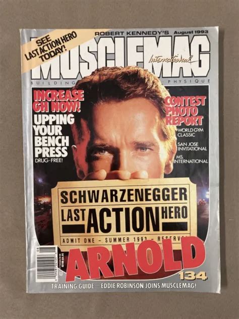 Musclemag Bodybuilding Magazine Arnold Schwarzenegger Last Action