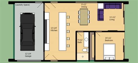 Desain House Plano De Casa Moderna De Un Dormitorio Y 78 Metros Cuadrados