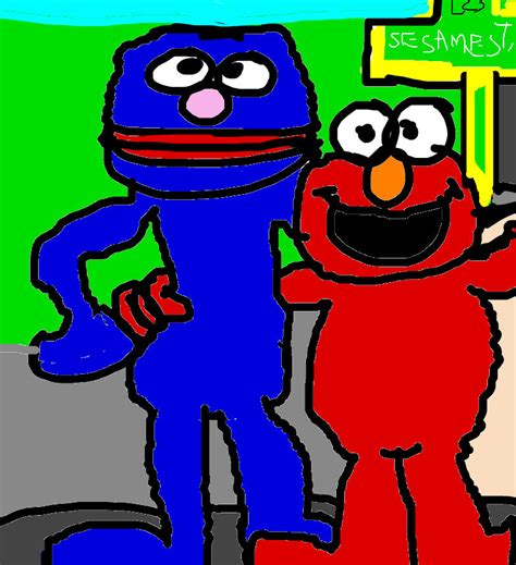 Elmo and Grover by JoeyHensonStudios on DeviantArt