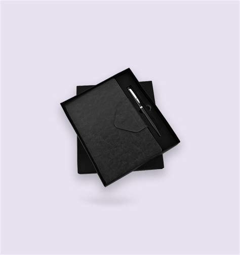 Black Flap Diary & Pen - Joytree Global