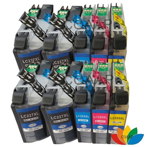 10 Printer Cartridges LC225 LC227 For Compatible Brother 225 227 MFC