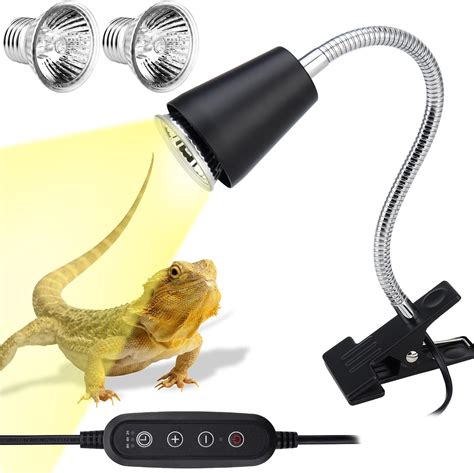 Amazon Reptile Heat Lamp ZJNBMTFY UVA UVB Reptile Light With Cycle