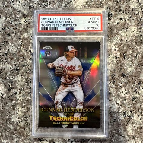 Gunnar Henderson Topps Chrome Tt Topps In Technicolor Psa