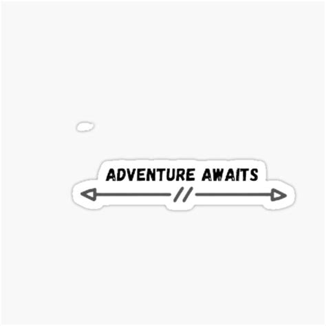 "Adventure Awaits Stickers" Sticker for Sale by Salasse | Redbubble